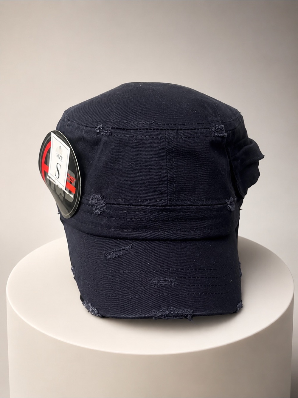 Distressed Navy Women's Cadet Cap - Casual Everyday Hat
